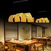 Bamboo Weaving Chandelier: Japanese Bar & Zen Tea Room Decor