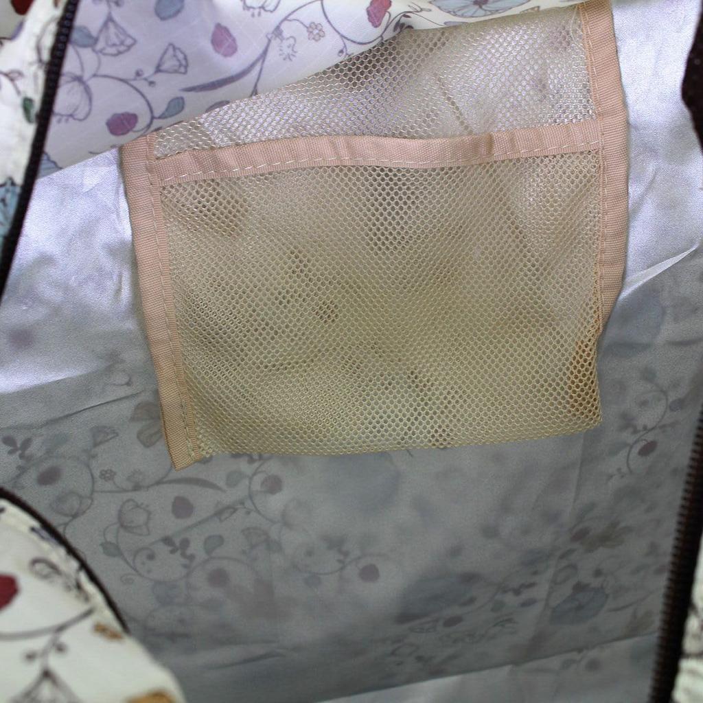 Sifre Foldable Insulated Eco Snoopy Flower Beige Bag, & PEANUTS, Women's, PN30,