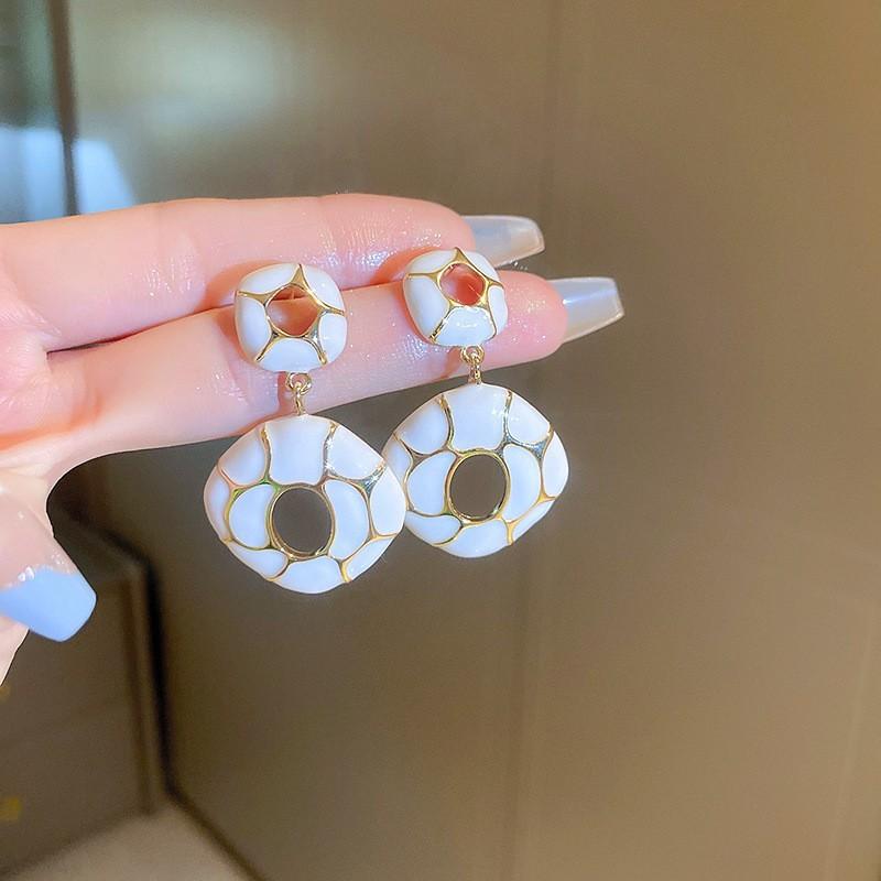 Love Geometric Earrings, Simple Flower Earrings, Fashionable Temperament Earrings, High-end Sense Earrings, Gifts