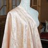Embossed Jacquard Fabric White Beige Goldfish Design Sewing Material Cheongsam Dress Party Garment Wide 150cm Sold By Meter
