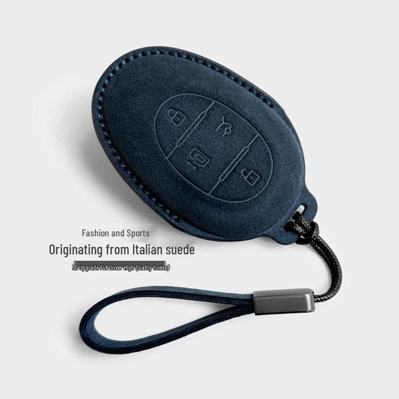 BAIC Jihu Koala S Key Cover - Minimalist Suede Case, Family & Parent-Child Design