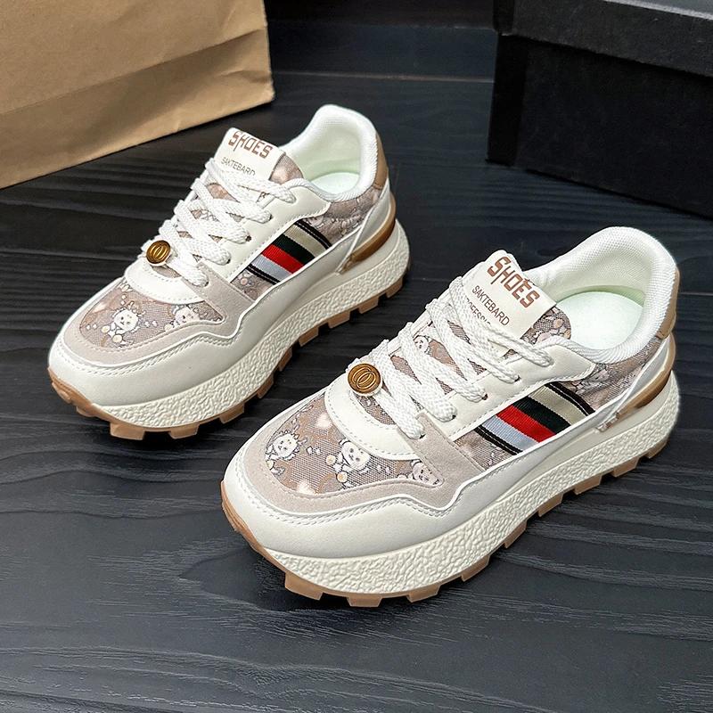 Fashion New Sports Shoes Forrest Gump Shoes Women All Match Breathable Casual Board Women Thick Sole Retro Fashion Shoes Tenis De Mujer