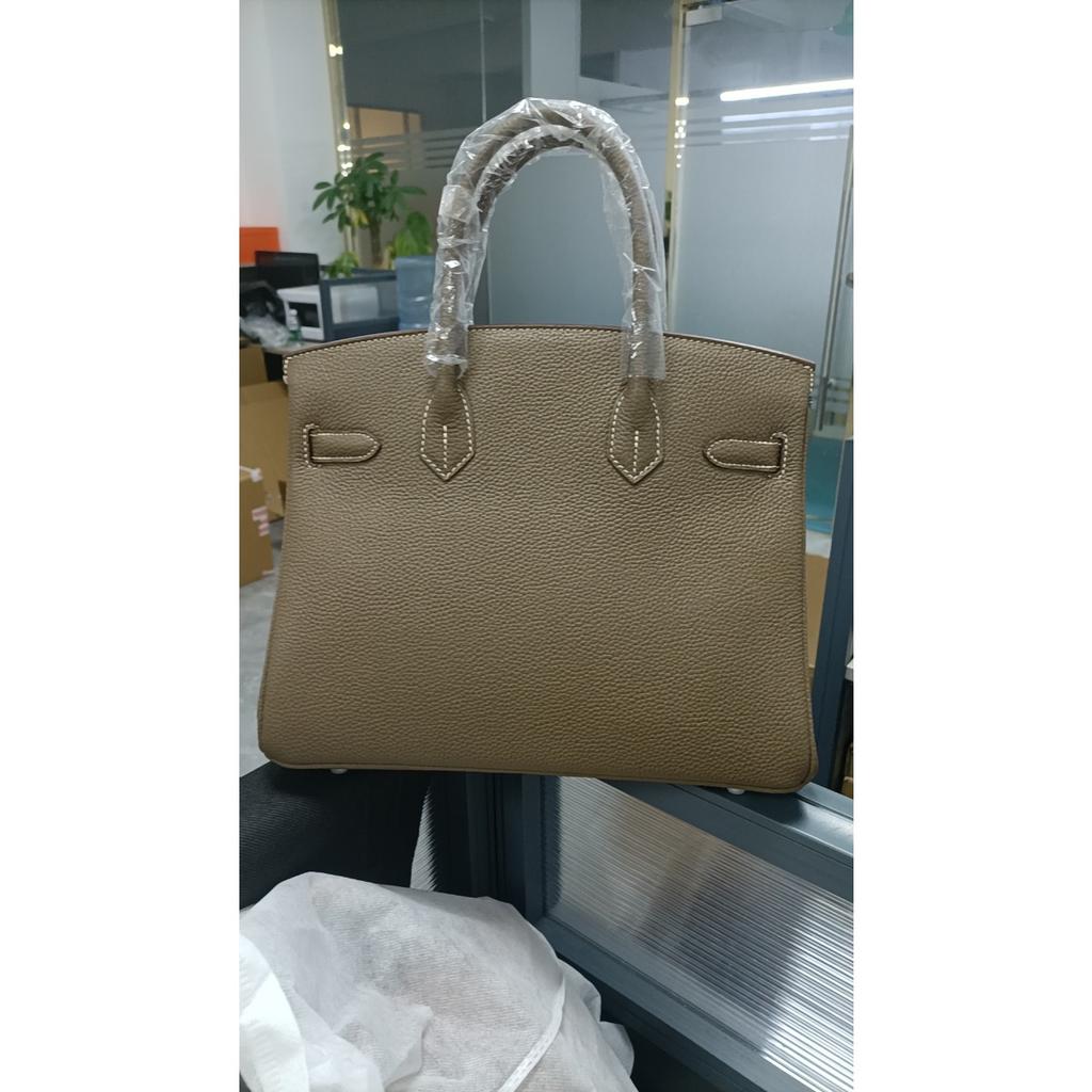 Special offer, original single pair of wax thread, hand-sewn platinum, platinum bag, handbag, casual display, young selection of silver buckle