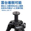 Velbon Sherpa 435 III N Tripod 3-Section Lever Lock Compact 3-Way Head DIN Quick Shoe Aluminum Legs 500489
