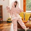 Mouhoukyo Kigurumi Room Fluffy Rabbit Print Suitable for and 4 Colors One Size Fits Women's Pajamas, All-in-One Dress, Pajamas, Spring, Autumn,
