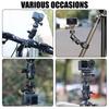 Universal Magnetic Quick Release Mount For Action Camera 360 Rotation And 18 45mm Clamp Ranges For Biking Motorcycle