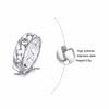 Vnox Stylish Fixed Link Chain Ring for Men High Quality Stainless Steel Male Bands Unique Gift for Him