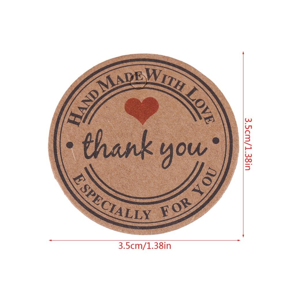 100pcs With String Gift Tags Brown Kraft Paper Tags Price Tag Handmade Hang Label  Home Made Crafts