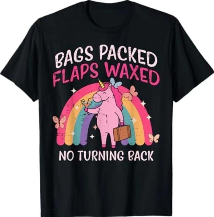 Сумки Упакованы Единорог Смешная Неуместная Отпуск Женская Футболка L