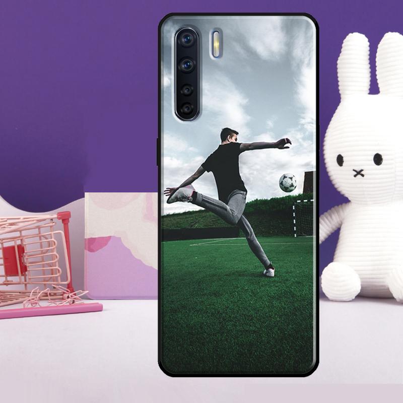 Football Soccer Case For Oppo A18 A38 A78 A98 A58 A60 A80 A40 A96 A76 A16 A94 A74 A54 A15 A17 A57 A77 A5 Pro