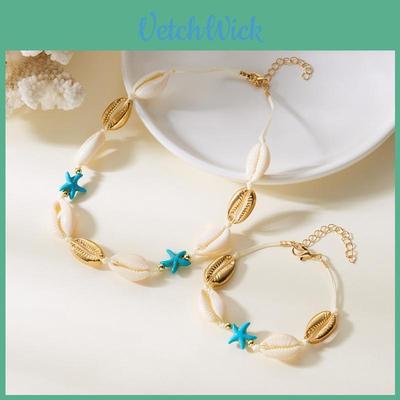 Shell Necklace With Starfish Pendant For Summer Beach Fashion