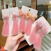 New Year Plush Ball Children Barrettes Duckbill Clips Chinese Hanfu Hair Clips Festival Hairpins