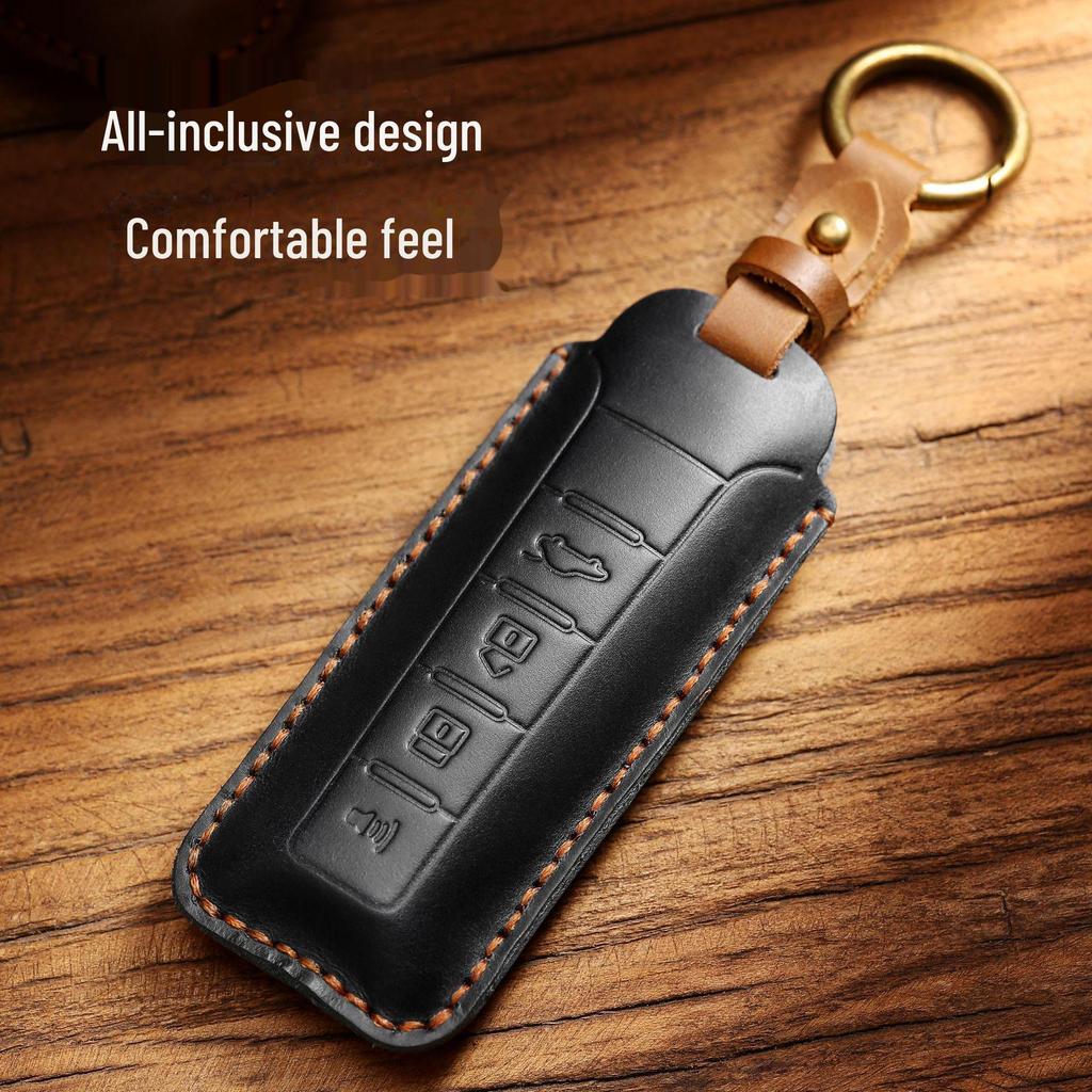 Autoschlüsselhülle aus echtem Leder für Great Wall Weipai WEY Tank VV5/Mocha VV6/First Love VV7.