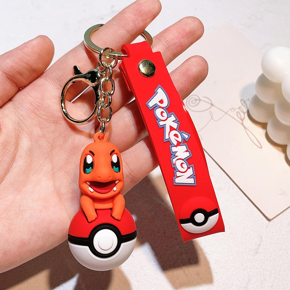 85 Styles Pokémon Pocket Monster Keychain Bag Decor Pikachu Desk Ornaments Car Key Chain Accessories Small Gift Between Friends