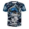Funny Fishing T-Shirts Outdoor Hunting 3D Print Men's Women Casual Short Sleeve Oversized T Shirt Top Harajuku Tees Man Clothing