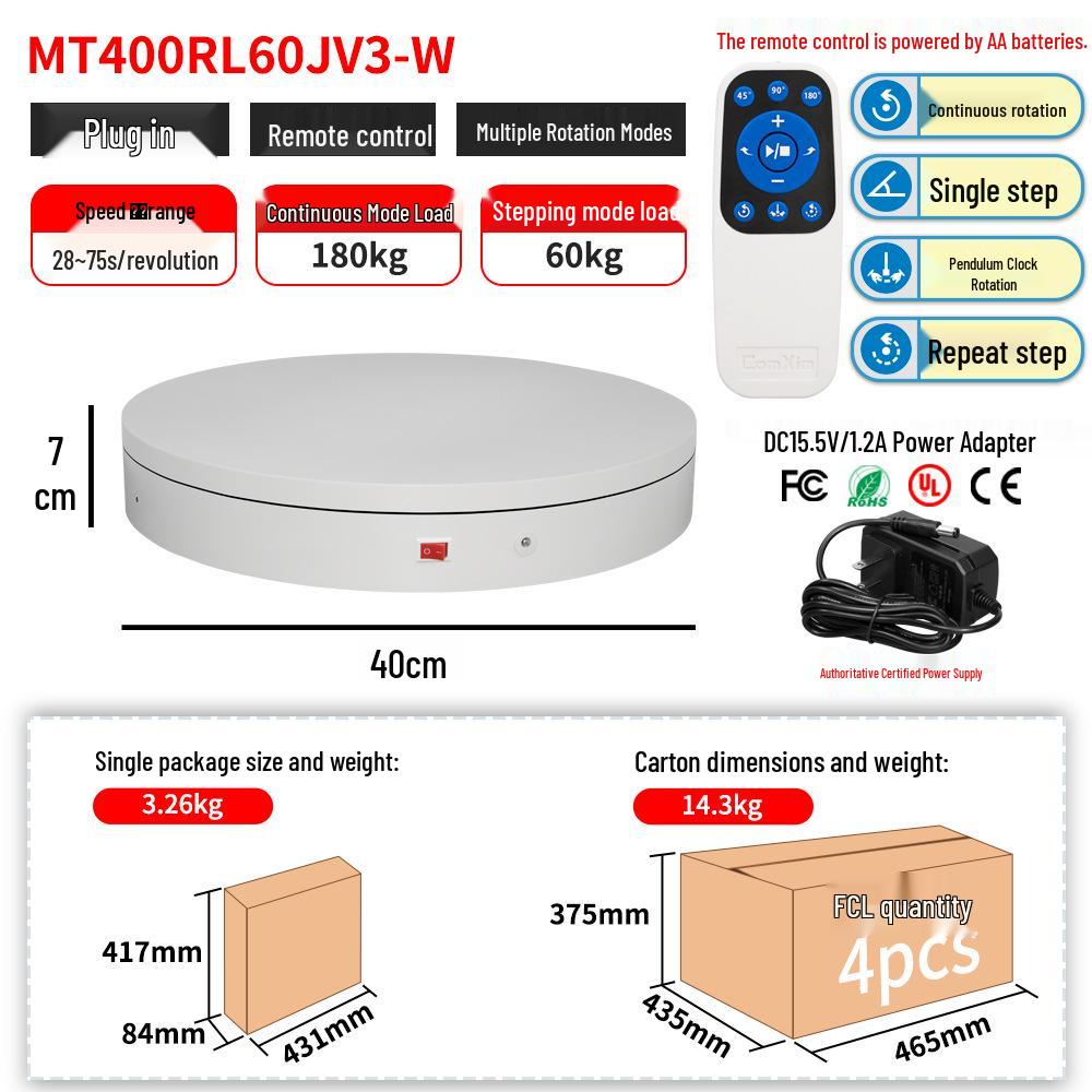 Remote-Controlled Rotating Display Stand for Photography and Jewelry