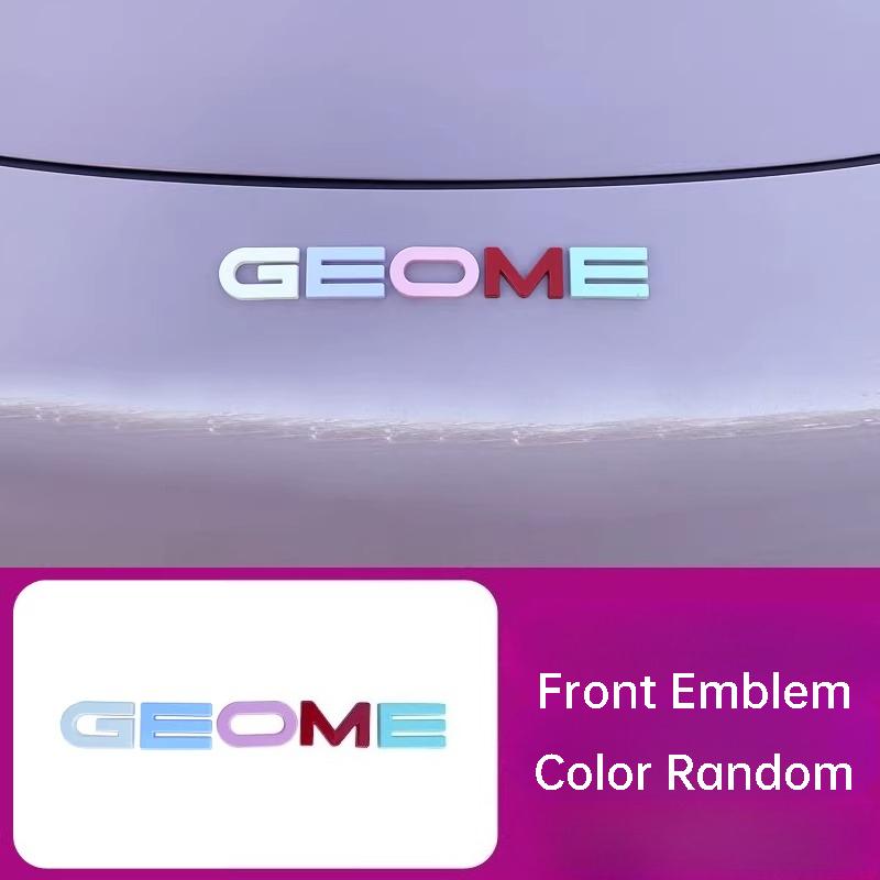 For Geely Xingyuan EX2 eMAS 5 Front Rear Emblem Letter Sticker Blackened Hood Trunk Badges Auto Decoration Accessories