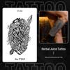 Japanese Traditional Tattoo Waterproof Sticker: Men's Long-lasting Floral Arm Pattern.
