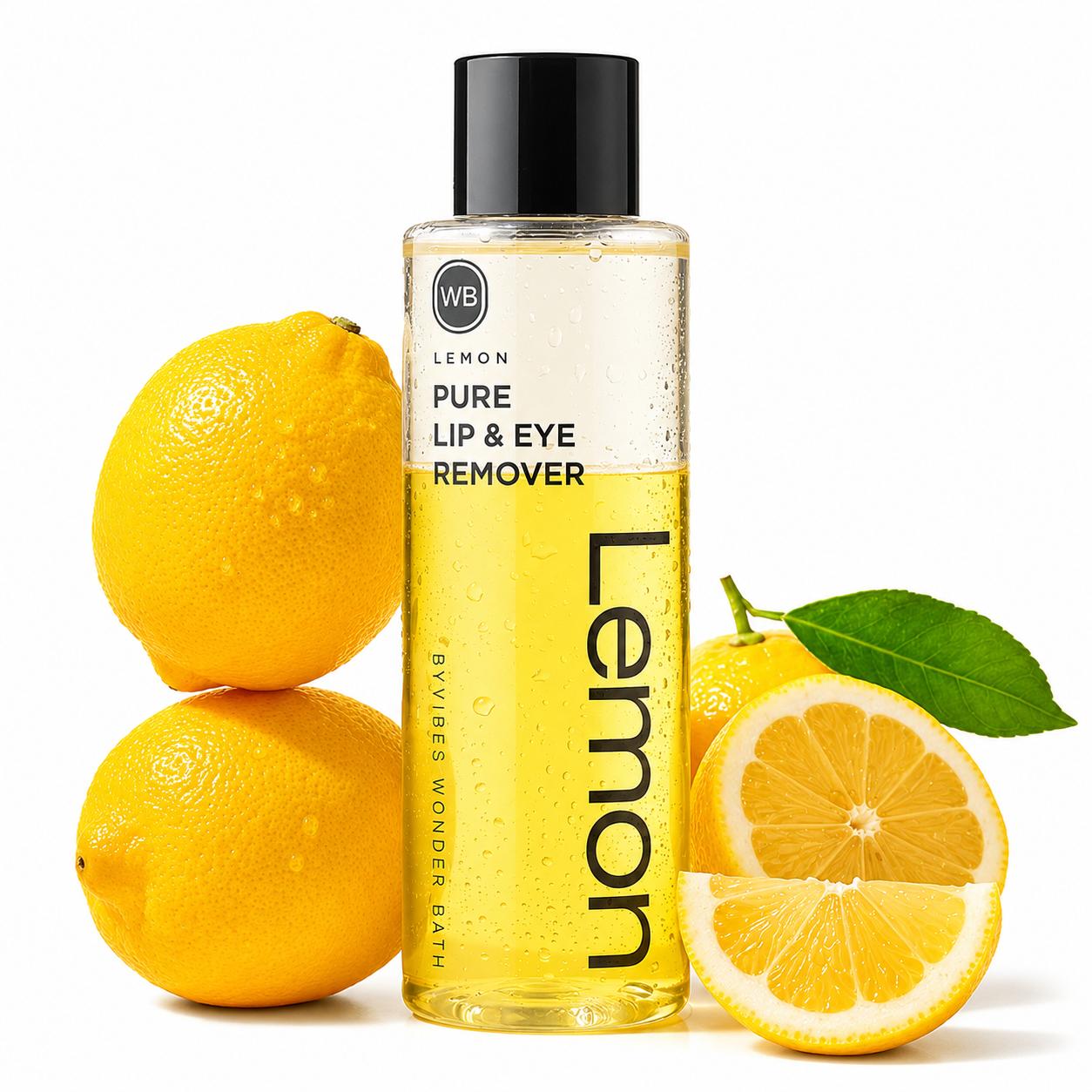 

Wonder Bath Lemon Pure Lip And Eye Remover 250ml Gentle Waterproof Makeup Remover