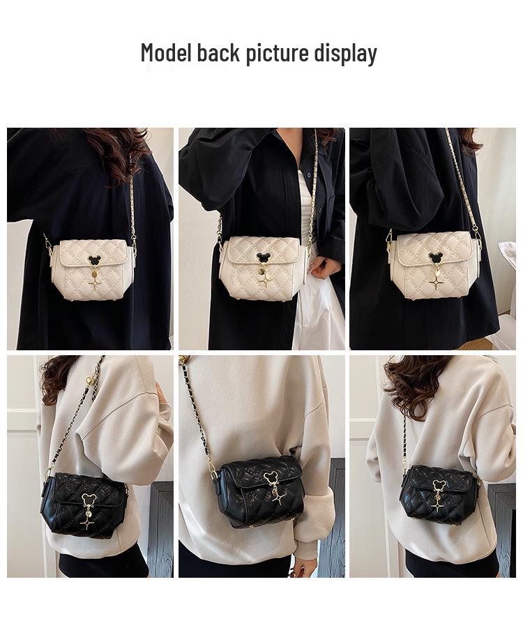 Damen Umhängetasche mit Diamantenmuster: 2025 Frühling/Herbst Achselkette Schultertasche Handtasche