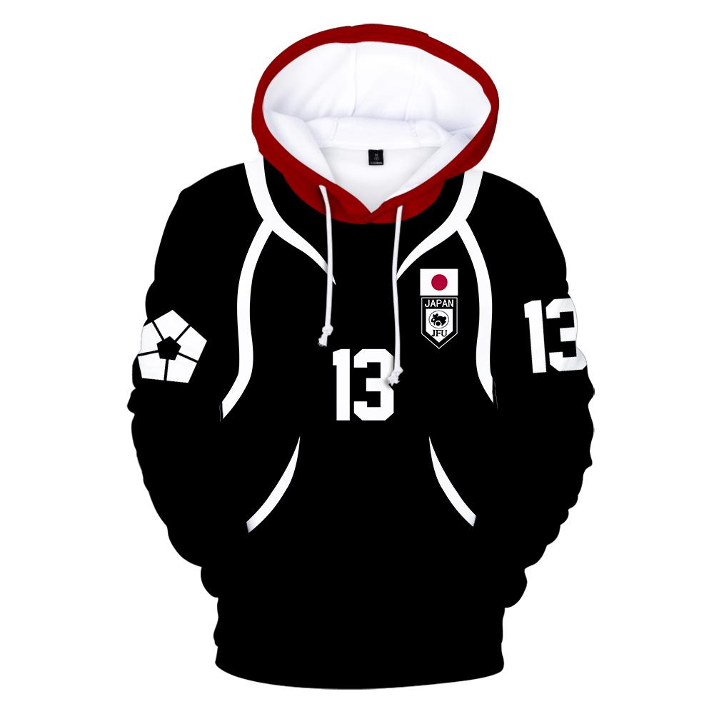 BLUE LOCK Hoodies Streetwear Cartoon Printed Hooded Sweatshirt Men Women Cosplay Sports Pullovers