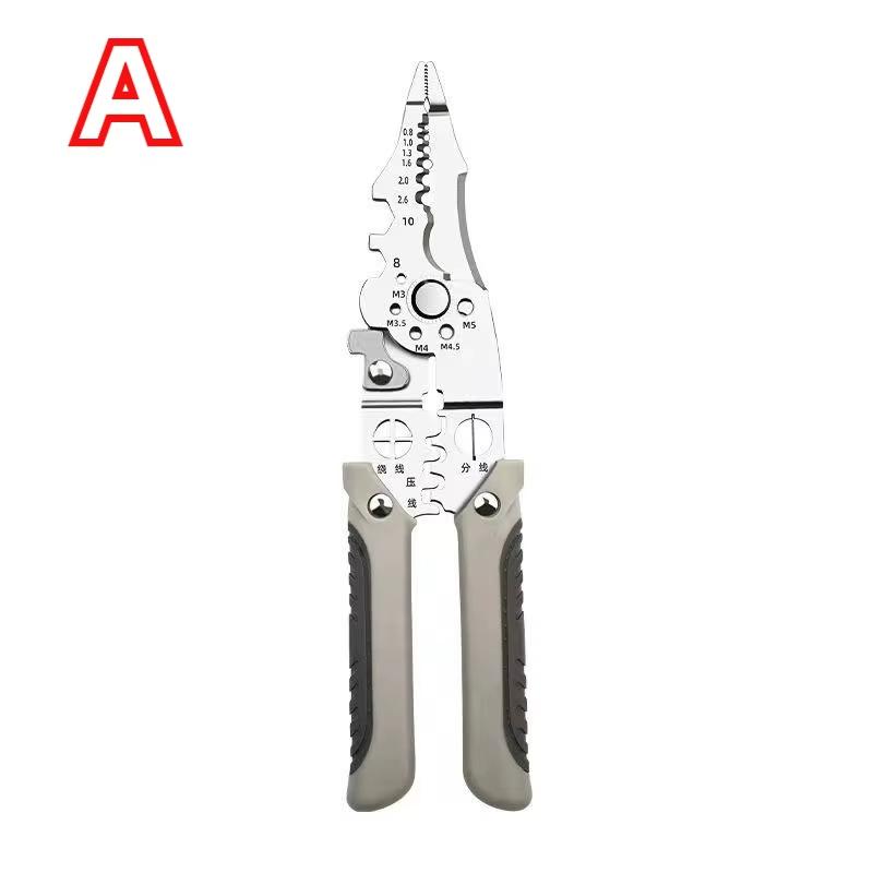 

Wire Stripping Pliers Multifunctional Electrician Special Tools For Wire Cutting Pulling Pressing Winding Screwing Tools