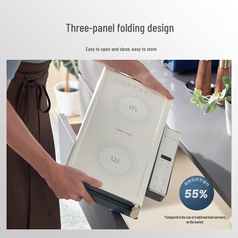 Morphy Richards Folding Food Warming Plate CN plug (adapter included)