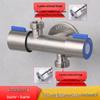 LINDONG 304 Stainless Steel Dual-Control 3-Way Faucet with Spray Gun