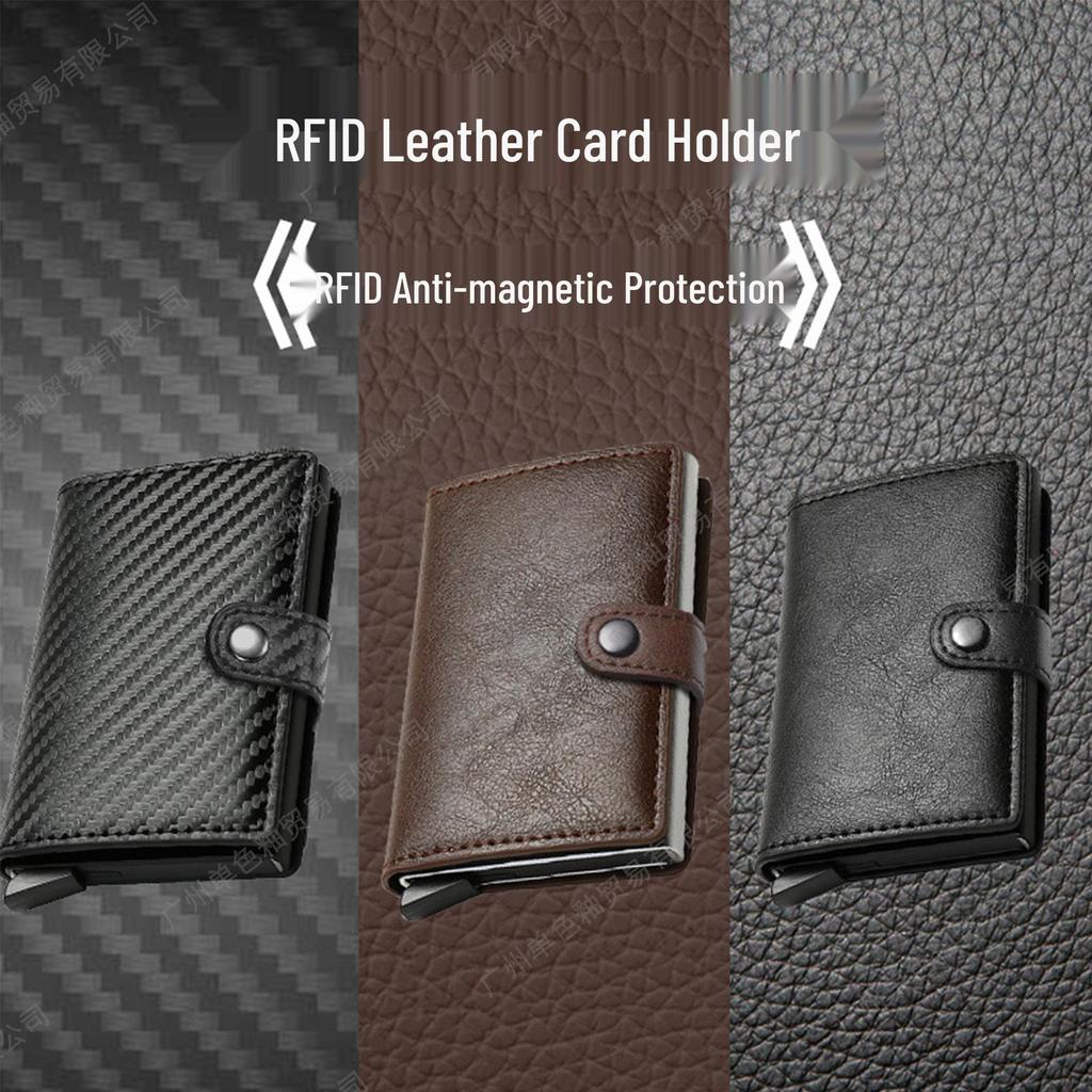 RFID Men's Anti-Theft Multi-Card Aluminum Card Holder