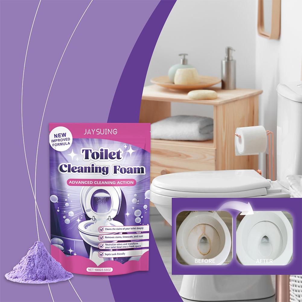 Toilettenbeckenreiniger Selbstaktivierendes Wunderpulver Schaum Tiefenentkalkung Fleckenentferner Für Toilettenbeckenreinigung Badezimmerzubehör