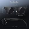 Blackview BV200 Al Smart Glasses Smart Camera Brille Sonnenbrille Musikwiedergabebrille Outdoor Sportbrille Smart Glasses mit Musik & Kamera