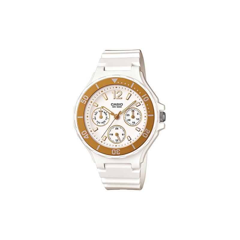 

Casio series YOUTH series-disc multi-function pointer fashion trend energetic street classic three eyes and six needles sports waterproof LRW-250H-9A1 білий