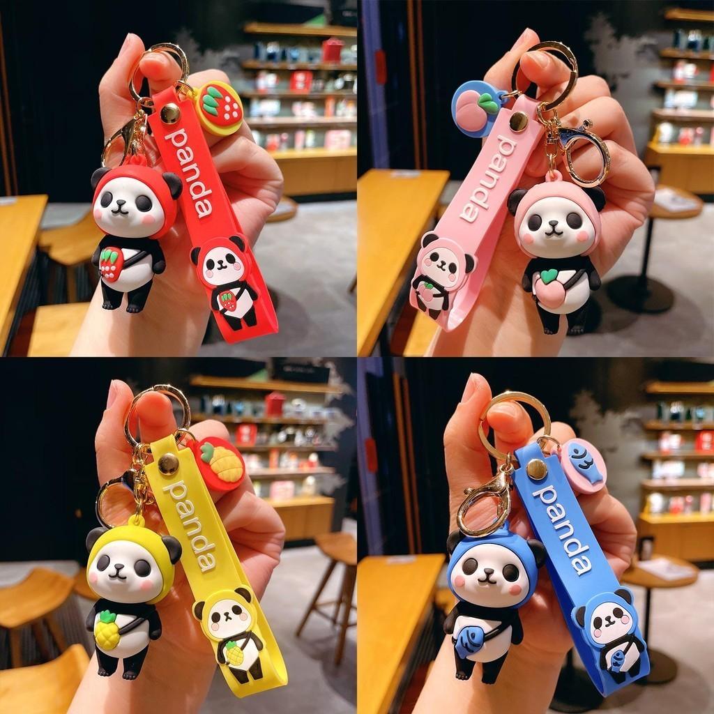Keychain Colorful Panda Fruitinspired Delightful Design For Birthdays And Parties