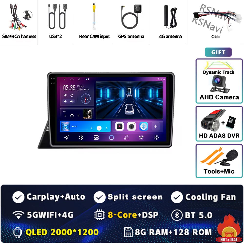 Android 14 Carplay Car Radio For TOYOTA SIENTA 2016 2017 2018 2019 - 2021 Multimedia Video Player Navigation GPS Stereo 2Din DVD