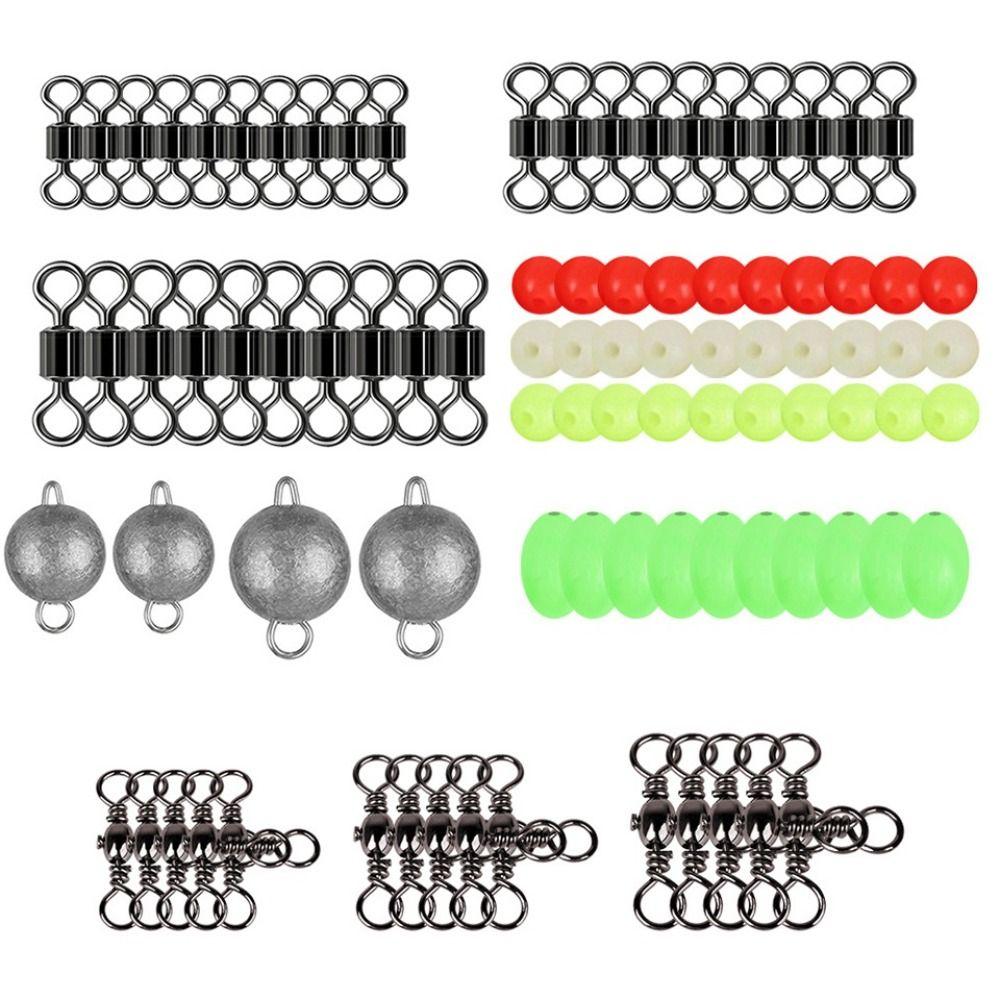 Lure Storage Box Fishing Tools Set Box Swivels Clips Fishing Hooks Set Box  Carp Fishing