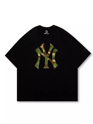 Camiseta de algodón extragrande con estampado Y2K