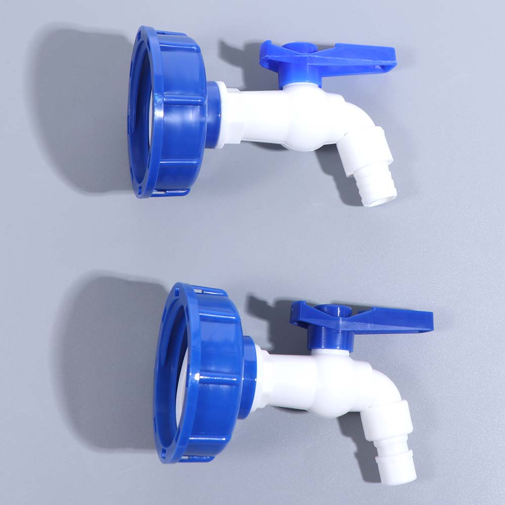 S60x6 Coarse Thread IBC Tank Tap Adapter Valve Durable 1/2'' 3/4'' IBC Tote Tank Adapter Faucet Quick Connect