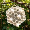 Realistic Wasp Nest Prop 3D Printed Red Hornet Decoy Nest, Weatherproof Physical Deterrent, for Porch Chemical-Free Hanging Fake Outdoor Eaves