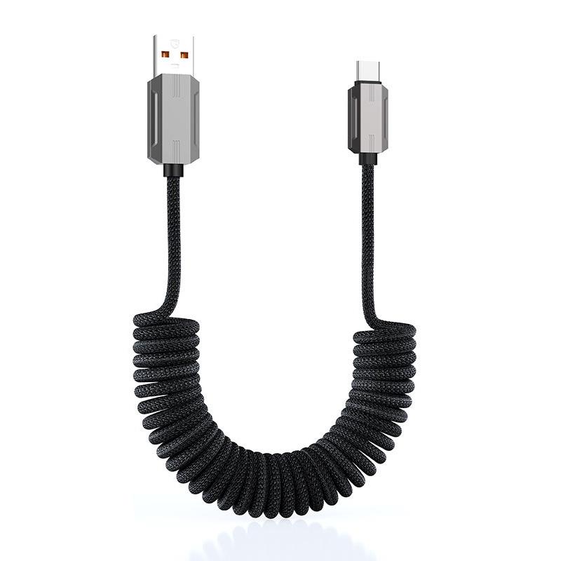 240W Magnetic Retractable Dual Type-C Charging Cable for Huawei & iPhone 17