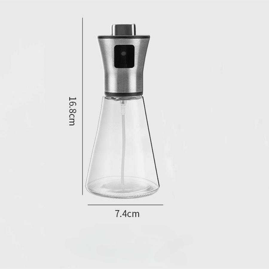 304 Stainless Steel Oil Spray Bottle Household Kitchen Press Type Spray Oil Kettle Barbecue Artifact Oil Spray Bottle Glass Bottle