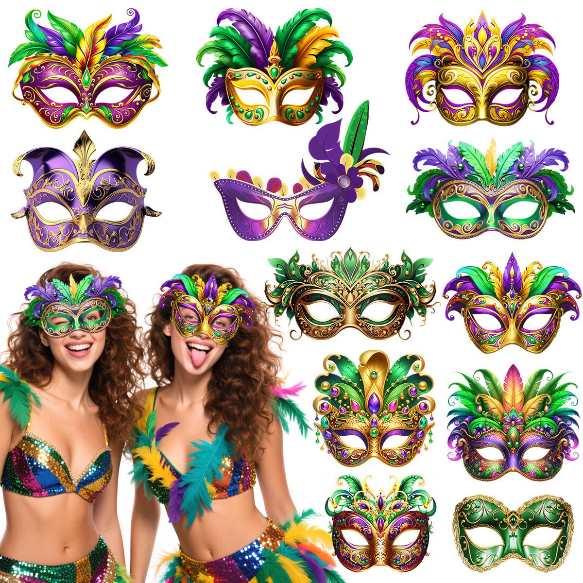 Arts & Hobbies Brazilian Carnival Theme Decorative Mask Carnival Performance Dance Photo Dress Up Mask Customized Cm