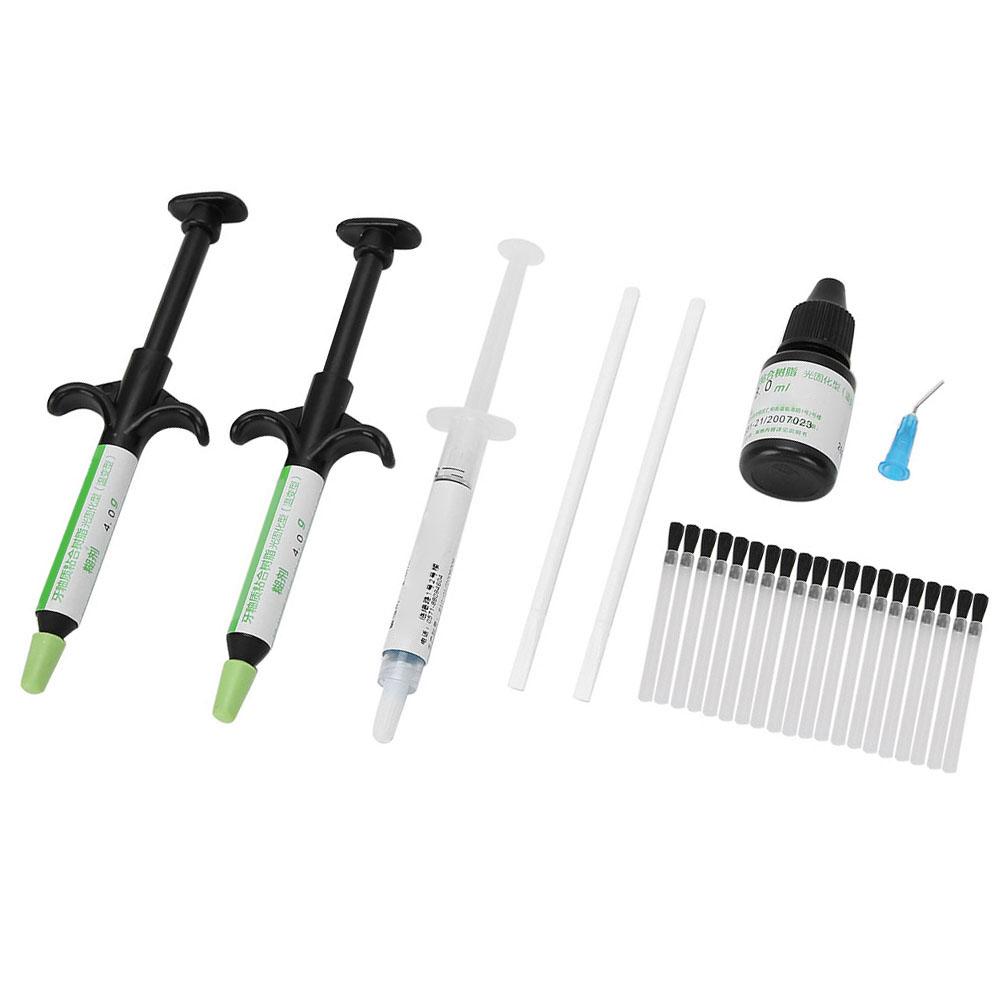 Dental Orthodontic Adhesive Kit Light Cure Green Glue Bonding System Tool AccessoryGreen Glue Large