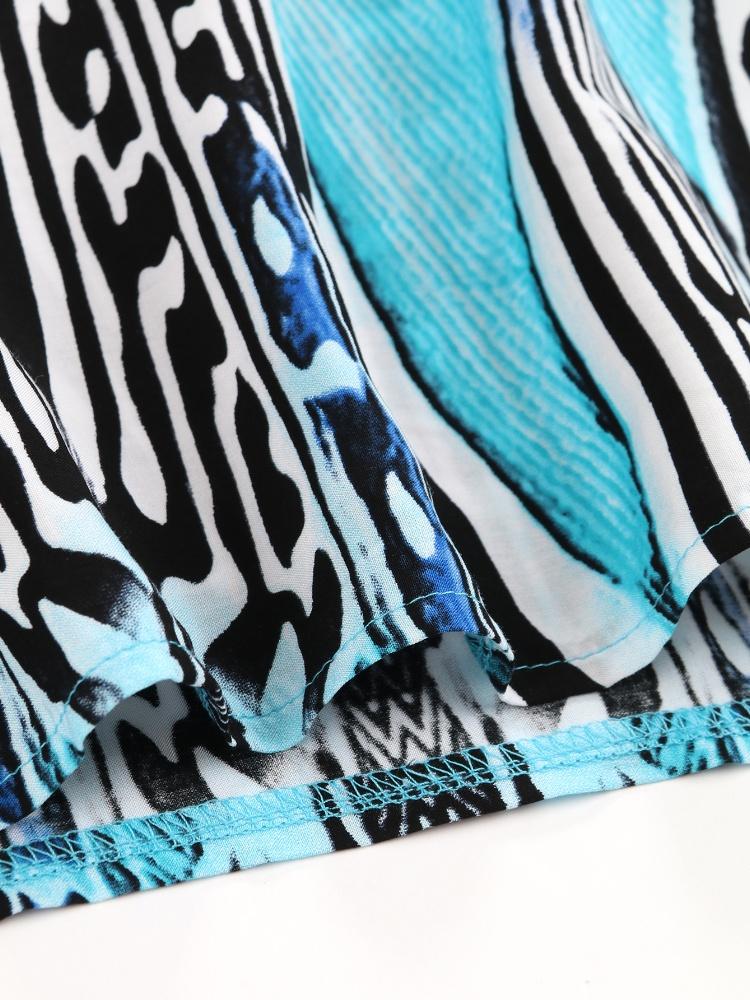 EDOLYNSA Niebieska damska długa sukienka Kaftan w stylu boho, oversize, wakacje na plaży, gorąco sprzedająca się narzutka na strój kąpielowy, szykowna, oddychająca sukienka domowa