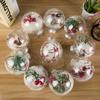 1 Piece Ethylene Christmas Hanging Decoration Ball Transparent Clear Dia 6cm