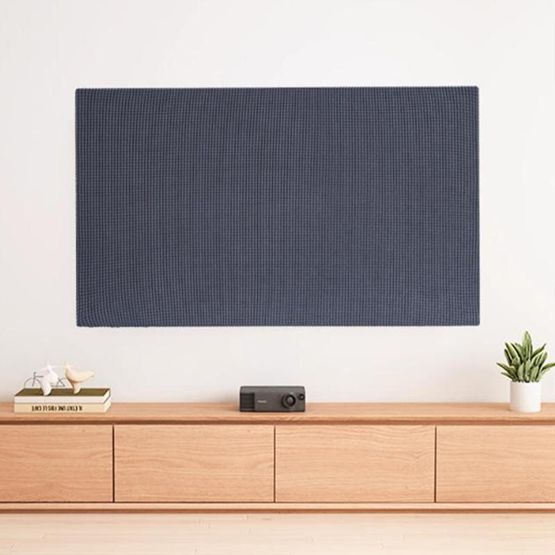 37-100 Zoll Verdickte TV-Staubschutzhülle Einfarbige Universelle Hochelastische LCD-Fernseher-Schutzhülle TV-Haube Staubschutzabdeckung