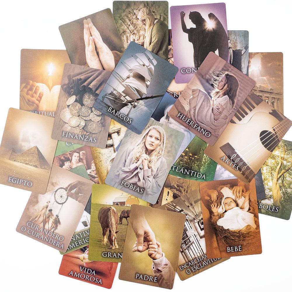 Carte Oracolo Vita Passata Un 44 Tarocchi Versione Spagnola Edizione Divinazione Mazzo per Predire la Fortuna Giochi da Tavolo 10.3*7.4cm