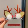 Cute Christmas Deer Antler Hair Clips