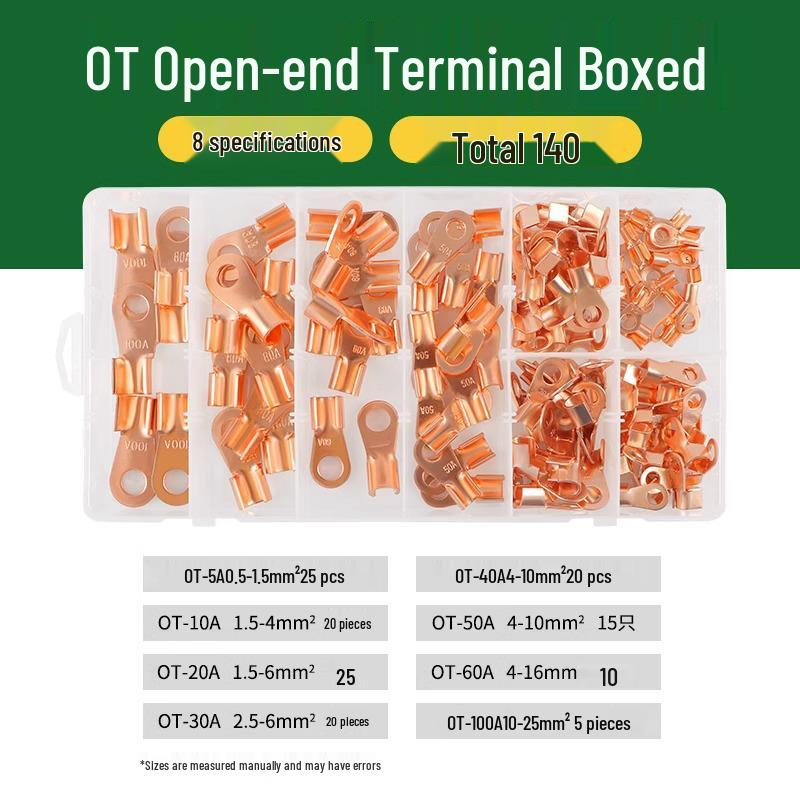 Tubular Needle Terminal Set: RV Crimp Pliers & SV/OT/UT Copper Lugs