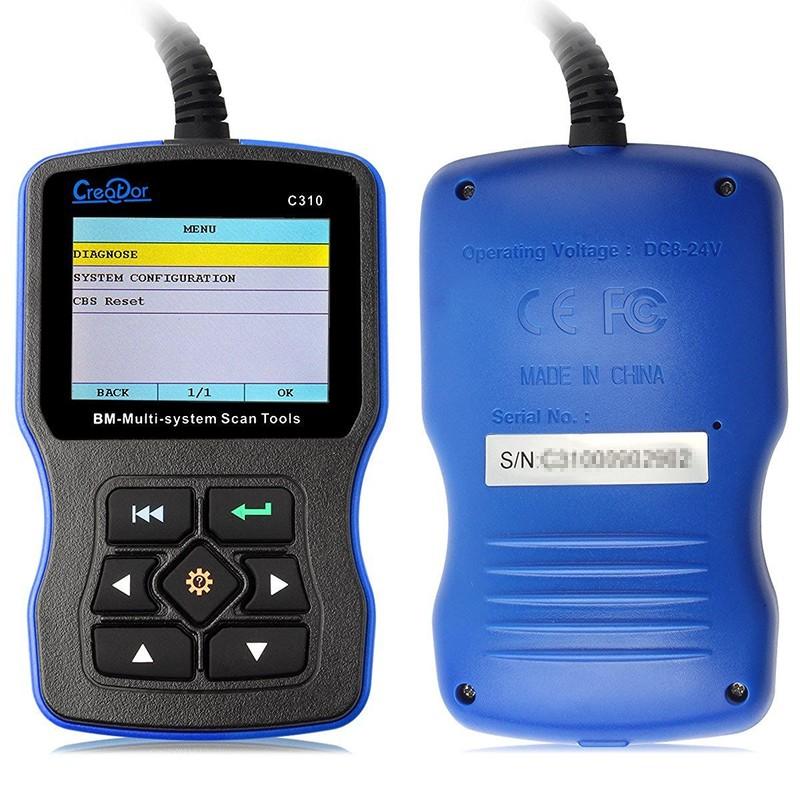 C310 V5.5 OBDII Multi-System Scan Tool Engine Fault Code Reader For BMW/MINI Sup
