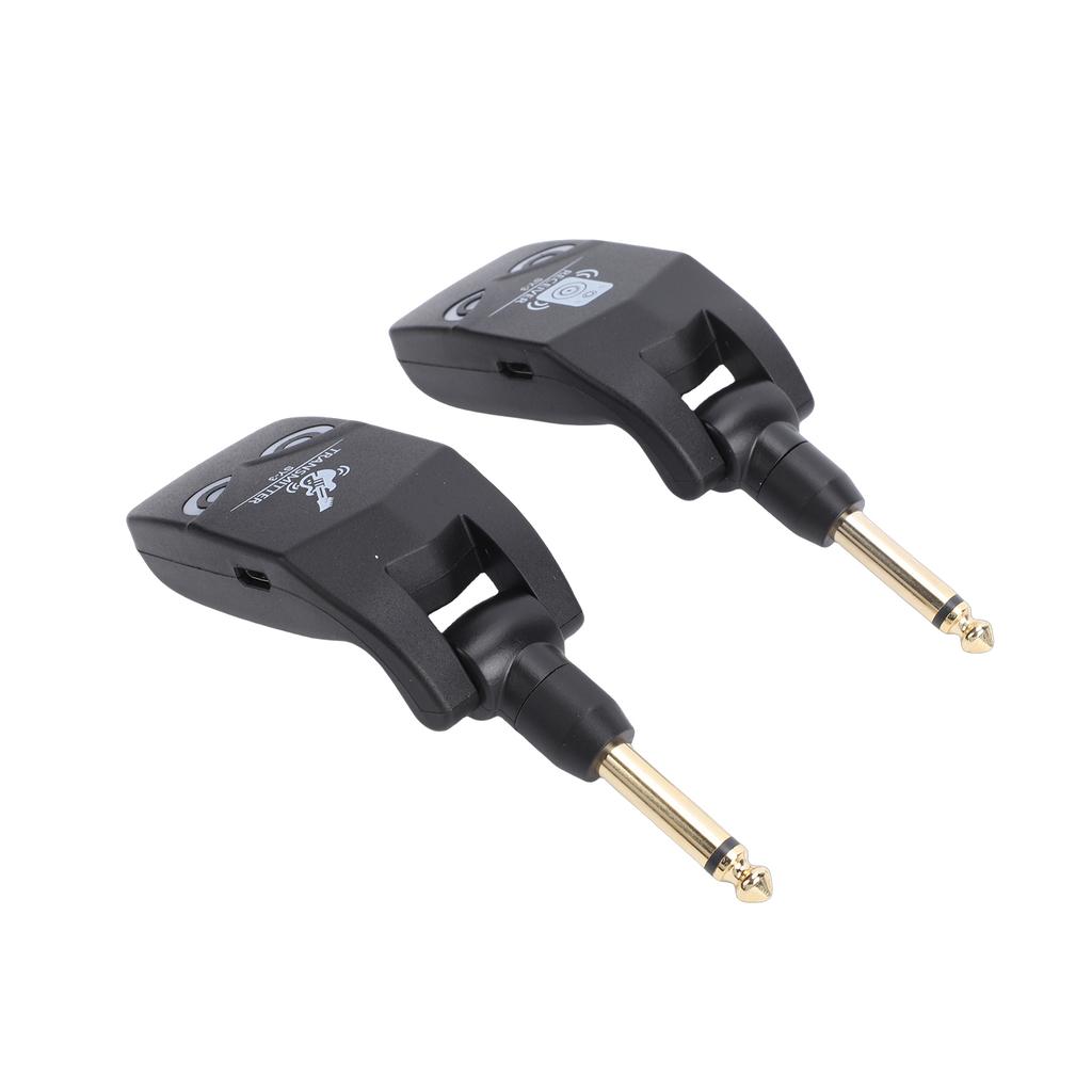 Guitar Wireless System 2.4G Transmitter Receivers 4ms Low Latency 10H Battery Life Rechargeable Wireless System for Electric G